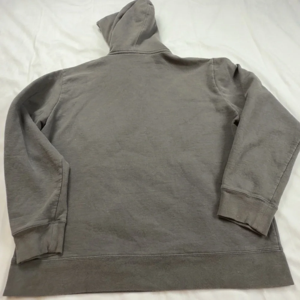 The North Face‎ Mens Hoodie Sweatshirt Grey With Red Letters XL Kangaroo Pocket